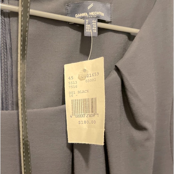 Daniel Hechter dress. Sz 16 new with tags black dress - Picture 3 of 9